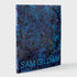 Sam Gilliam. The cover feature an image of a blue work by Gilliam. The font is blue.