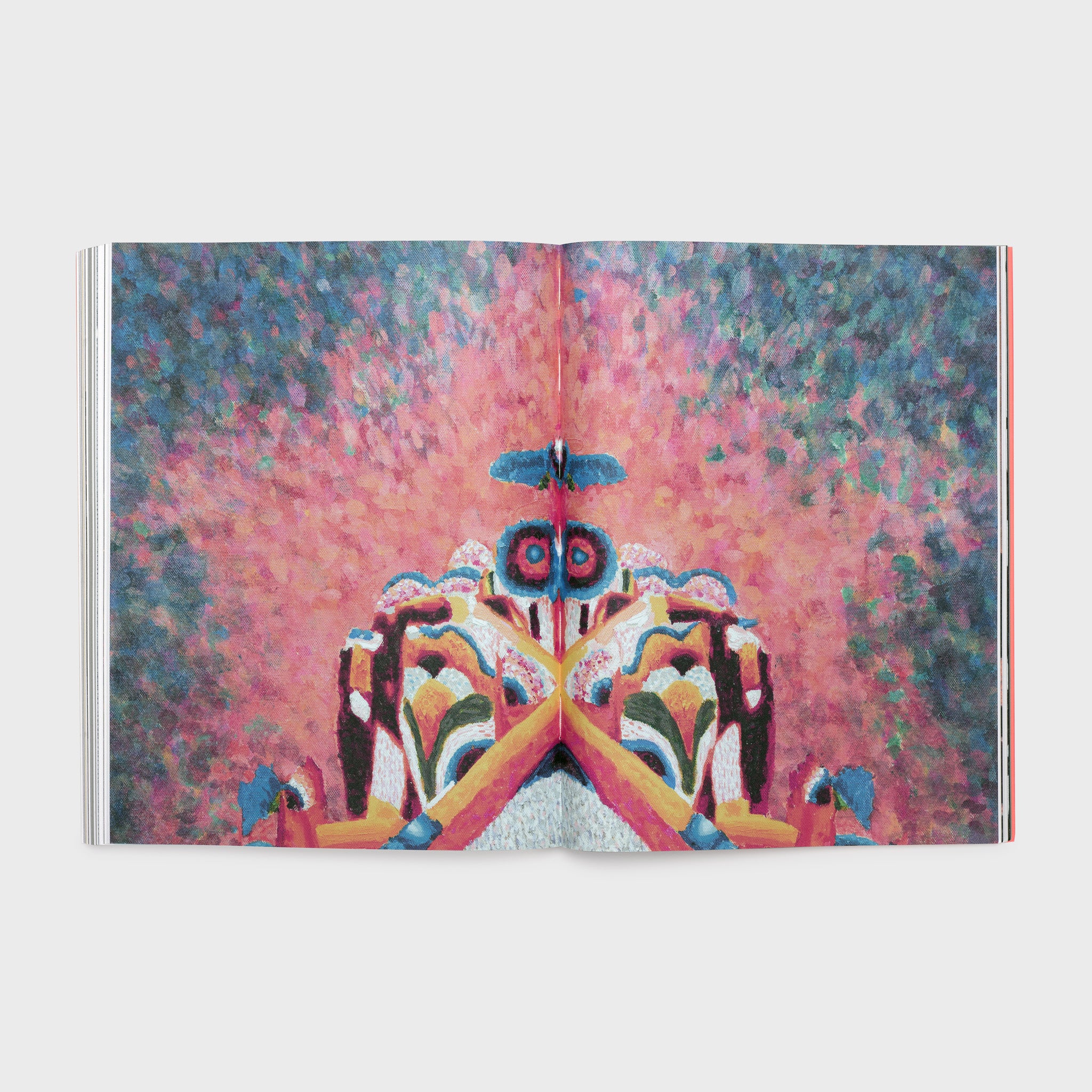 The book is open to two pages. There is one Monk work across both pages.