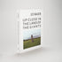 Jo Baer Up Close in the Land of Giants. The book has a white cover, black text, and an image of the artists work in a field.