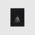 The cover is black with a triangle that has a black and white Nevelson work inside of it.