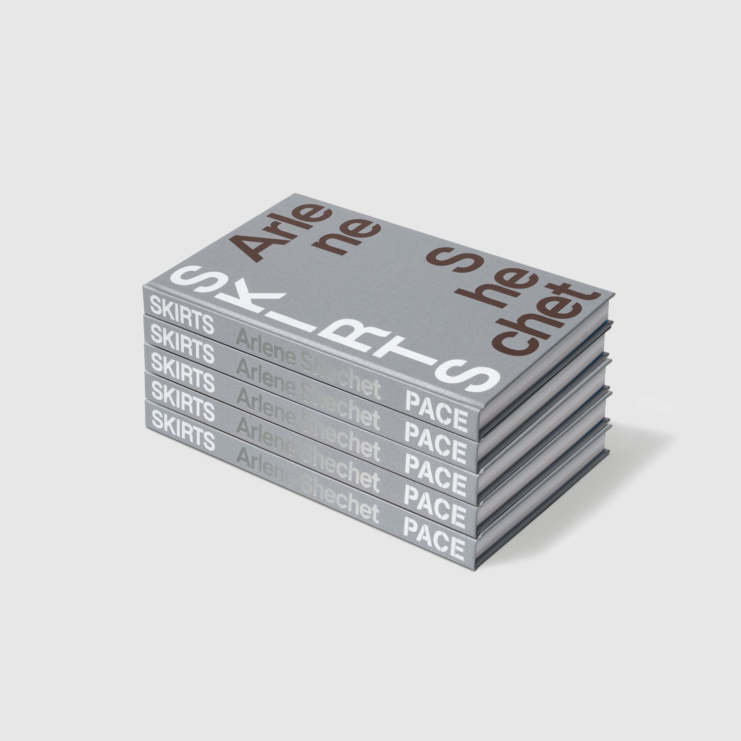 There are five copies of Arlene Shechet Skirts stacked on top of each other.