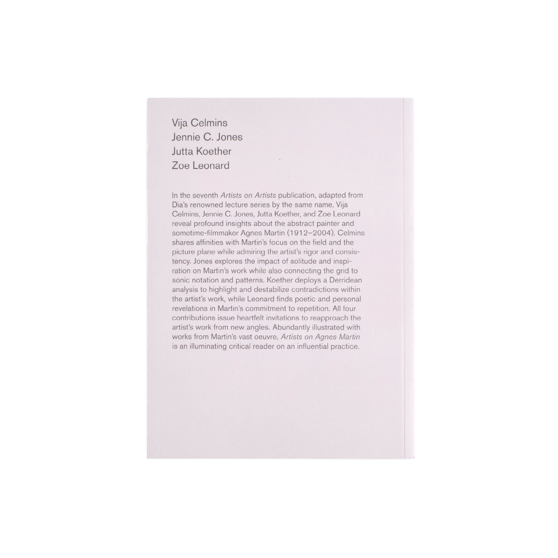 Artists on Agnes Martin
