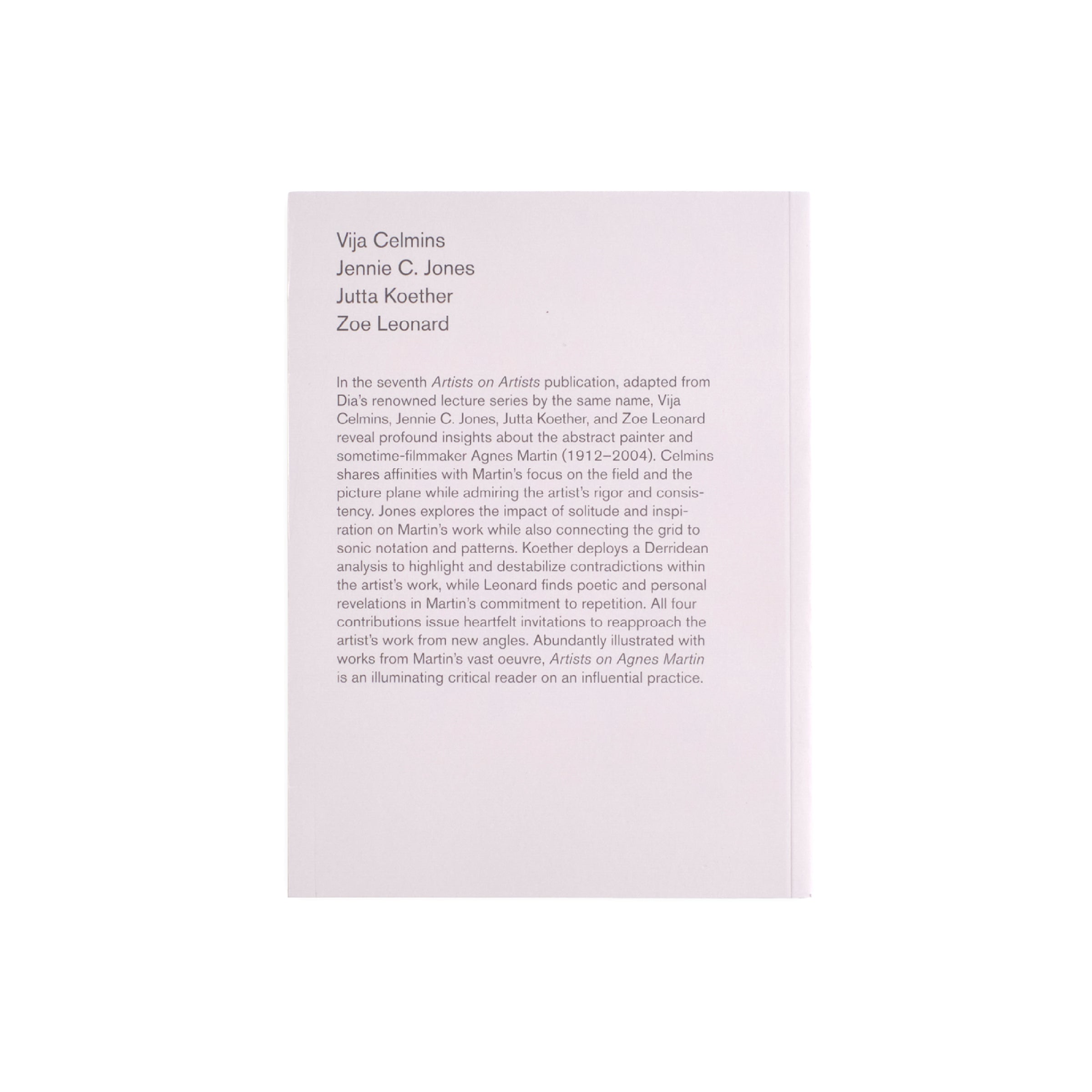 Artists on Agnes Martin