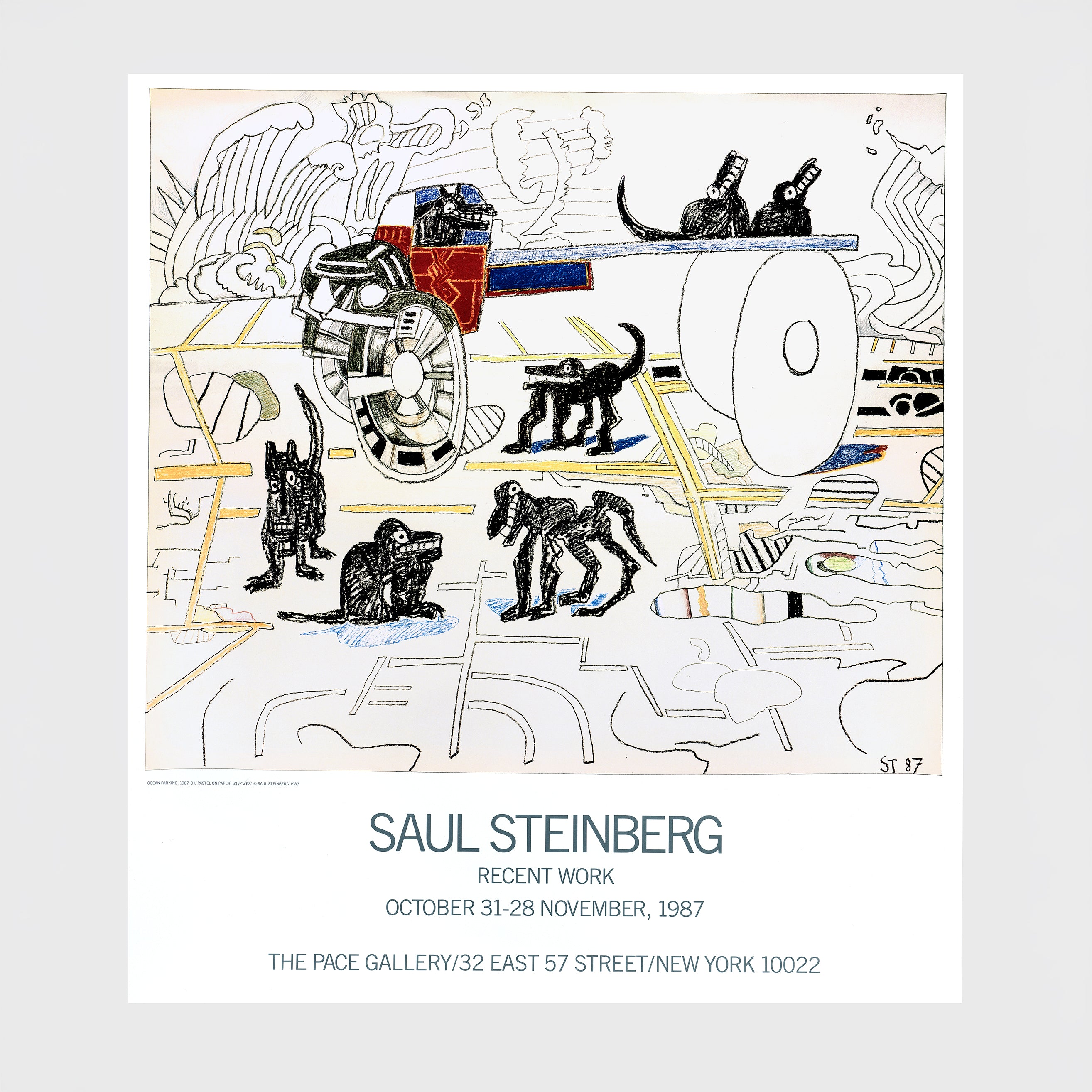 Saul Steinberg: Recent Work Poster