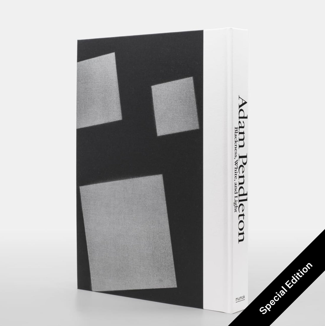 The back of the special edition book is black and white.